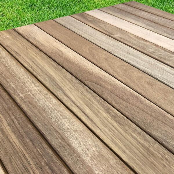 lame de terrasse teck clipsable